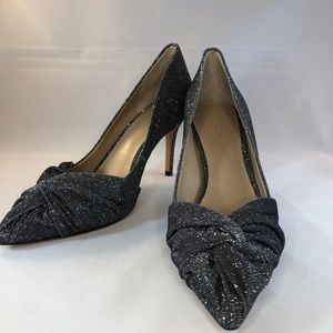 New in box Ann Taylor Sz 8.5 metallic black pump